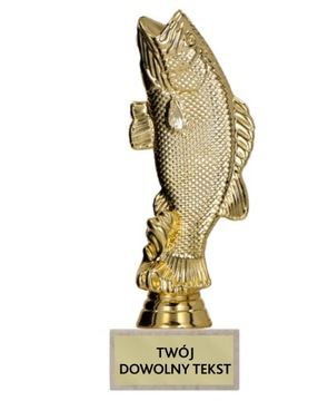 Statuetka wędkarska na postumencie 18cm RYBA opis
