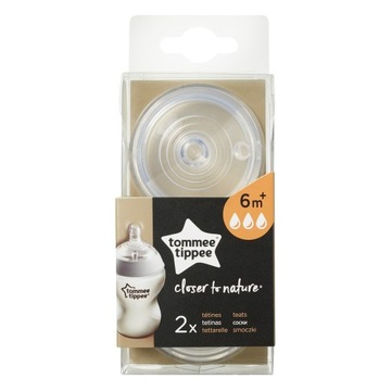 Tommee Tippee smoczek 6m+ o szybkim przepływie x 2