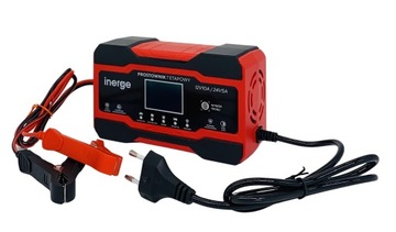 ВЫПРЯМИТЕЛЬНОЕ ЗАРЯДНОЕ УСТРОЙСТВО 12В/24В 10А С ЖК-дисплеем РЕМОНТНЫЕ ФУНКЦИИ ЗНАЧКИ PL