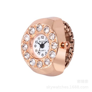 Creative anillos Finger Ring Watch Punk Mini