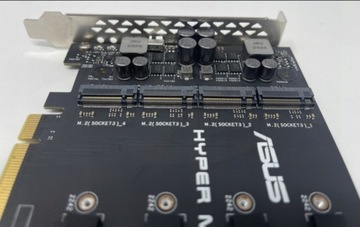 Карта адаптера Контроллер Asus HYPER M.2 X16 PCI-EX для 4 твердотельных накопителей NVME M2