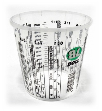 BOLL kubek lakierniczy pojemnik z miarką podziałką 650 ml ( 650ml )