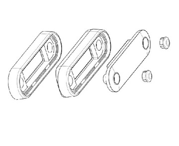 Габаритный фонарь светодиодный желтый FRISTOM FT-073 с кабелем 0,5 м.