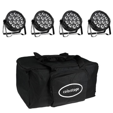 ZESTAW 4X COLORSTAGE ZEN PAR LED RGBA 14x10 NOWOŚĆ