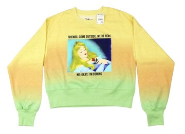 $42 DISNEY Śpiąca Królewna Bluza r.M Crop Top