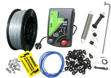 KOMPLETNE OGRODZENIE ELEKTRYCZNE ZESTAW NA DZIKI