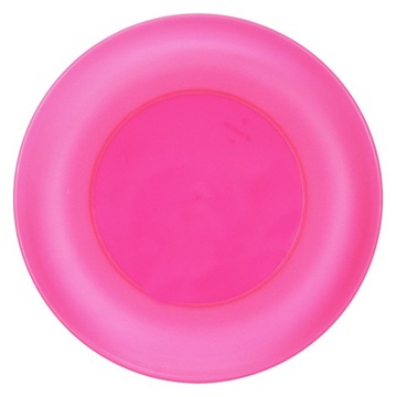 Talerz obiadowy płaski plastikowy wielorazowy 26 cm malinowy