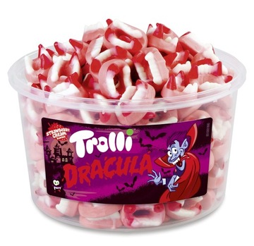 TROLLI ŻELKI SZCZĘKI ZĘBY WAMPIRA DRACULA 150 szt