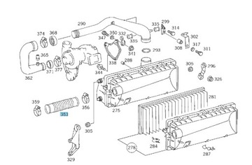 Przewód dolotowy Mercedes-Benz A6030900082