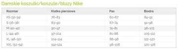 BLUZA DAMSKA NIKE SPORTOWA NA TRENING rozmiar L