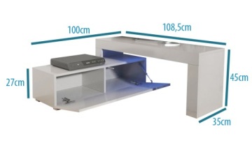 Комод Тумба под ТВ SLIDING 108-200 дуб сонома LED