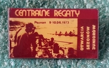 ODZNAKA CENTRALNE REGATY OTWARCIE SEZONU JUNIORÓW POZNAŃ 1973