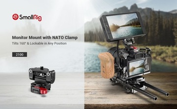 ДЕРЖАТЕЛЬ МОНИТОРА SMALLRIG 2100 NATO ЗАЖИМ
