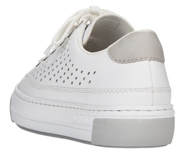 Rieker L8849-80 38 białe skórzane półbuty trampki sneakersy