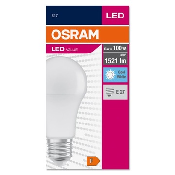 Светодиодная лампа 13Вт=100Вт E27 Osram 4000K белая