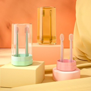 Набор детских зубных щеток Cleaner Toddler Oral Pink