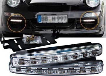 ДНЕВНЫЕ ХОДОВЫЕ ФОНАРИ DRL LED МОЩНЫЕ ДНЕВНЫЕ ХОДОВЫЕ ФОНАРИ 8 светодиодов 160MM