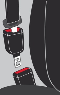 Пряжка-удлинитель ремня безопасности 7см, втулка, переходник