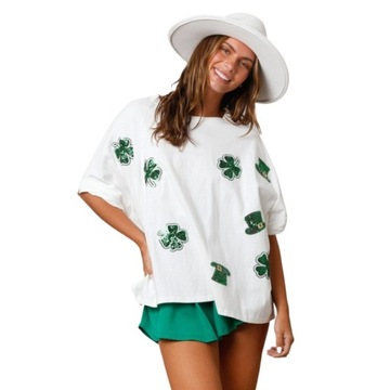 MODNA BLUZKA DAMSKA WZÓR LUŹNA T-Shirt
