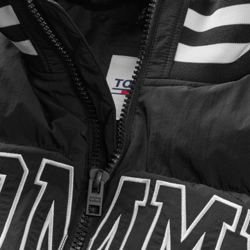 TOMMY HILFIGER KURTKA MĘSKA TJM NEW VARSITY PUFFER CZARNA r.L