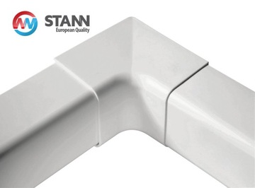 Narożnik wewnętrzny 90 stopni koryta 80x60mm STANN