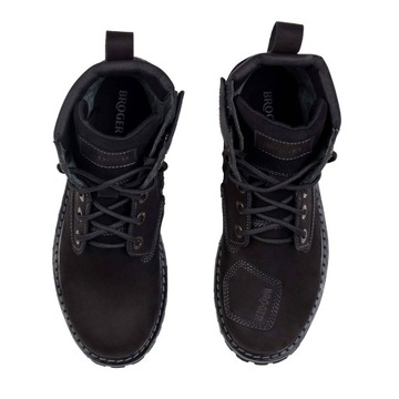 Туфли BROGER ALASKA II VINTAGE BLACK, черные, БЕСПЛАТНО