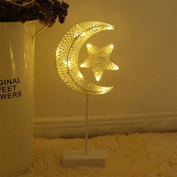 Star and Moon Shaped Table Lamp