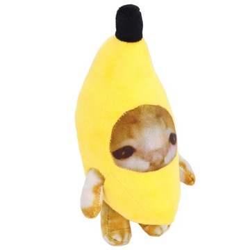 Банановая кошка, плюшевая игрушка, универсальная, забавная