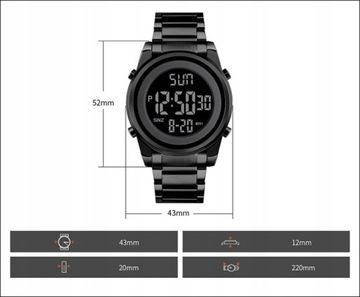 Zegarek męski SKMEI elektroniczny bransoleta zcx61