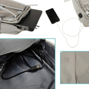 ТУРИСТИЧЕСКИЙ РЮКЗАК СУМКА ДЛЯ НОУТБУКА РУЧНАЯ КЛАДЬ 3X КОСМЕТИЧЕСКАЯ СУМКА