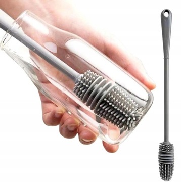 СИЛИКОНОВАЯ ЩЕТКА ДЛЯ МЫТЬЯ СТЕКЛОВ И БУТЫЛОК