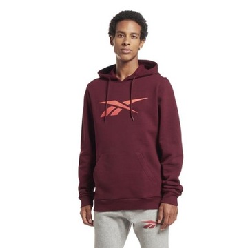 Bluza Męska Reebok HS0044 RI FLEECE HOOD Czerwona 2XL