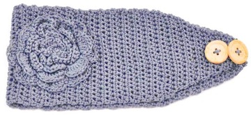 Szaleo śliczna OPASKA z różą cz1370-5