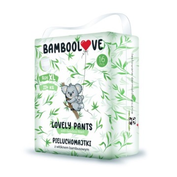 Трусики-підгузки BAMBOOLOVE Pants Одноразові Розмір XL 16 шт. Білі
