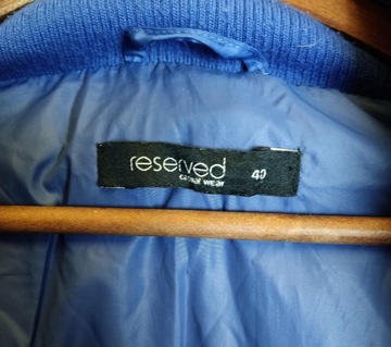 RESERVED puchowa zimowa ciepła niebieska pikowana damska kurtka 40