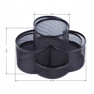 Поворотный держатель для ручек и аксессуаров, металлический настольный органайзер