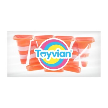 МИНИ-КОНУСЫ ДЛЯ МАЛЕНЬКИХ ИГРУШЕК Дорожные конусы, 7 шт.