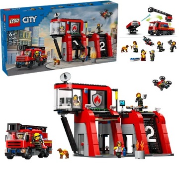 LEGO City 60414 Remiza strażacka z wozem strażackim Prezent