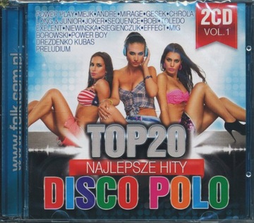 Top 20 Najlepsze Hity Disco Polo Vol.1 - 2CD folia