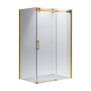 KABINA PRYSZNICOWA PROSTOKĄTNA KZ202A ZŁOTA 100x90 CM