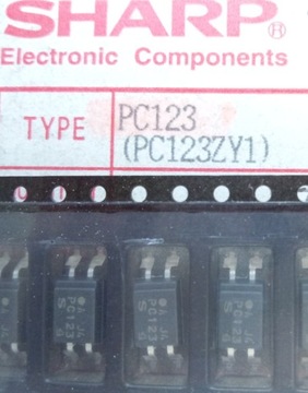 [10szt] PC123 Transoptor SMD Sharp 1-kanałowy