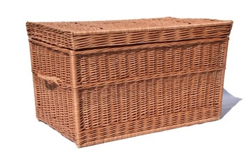 DUŻY KUFER WIKLINOWY SKRZYNIA WIKLINOWA 90CM- 240L