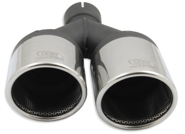 Декоративный конец глушителя ULTER, двойной СЛЕВА, 100 м