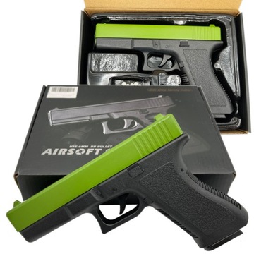 Pistolet Glock 17 gen. IV Replika ASG Pistolet na KULKI 6mm+Granat 800 szt.