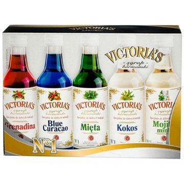 Syrop barmański Victoria Cymes do drinków mix 5 x 50 ml
