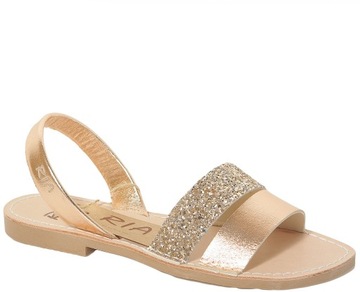 Ria Menorca Straps sandały metalizado peach 40342 42