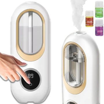 NAWILŻACZ POWIETRZA DYFUZOR ZAPACHOWY ULTRADŹWIĘK LCD AROMATERAPIA + OLEJKI