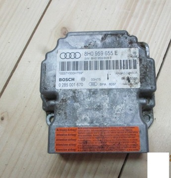 AUDI A4 B6 MODUŁ SENSOR PODUSZEK AIRBAG 8H0959655E