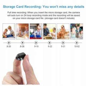 Мини-камера Wi-Fi 1080P HD с ночным видением, обнаружение движения, удаленный просмотр ZL