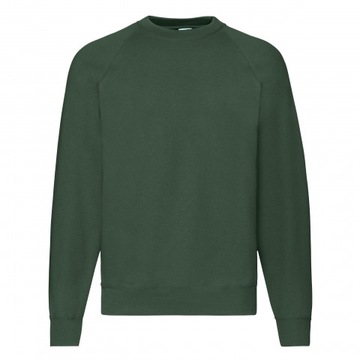 Bluza męska bez kaptura FRUIT of LOOM Butelkowy M